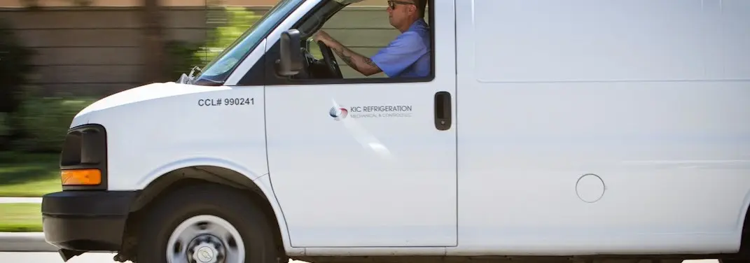 KIC Refrigeration service vehicle serving West Jordan area